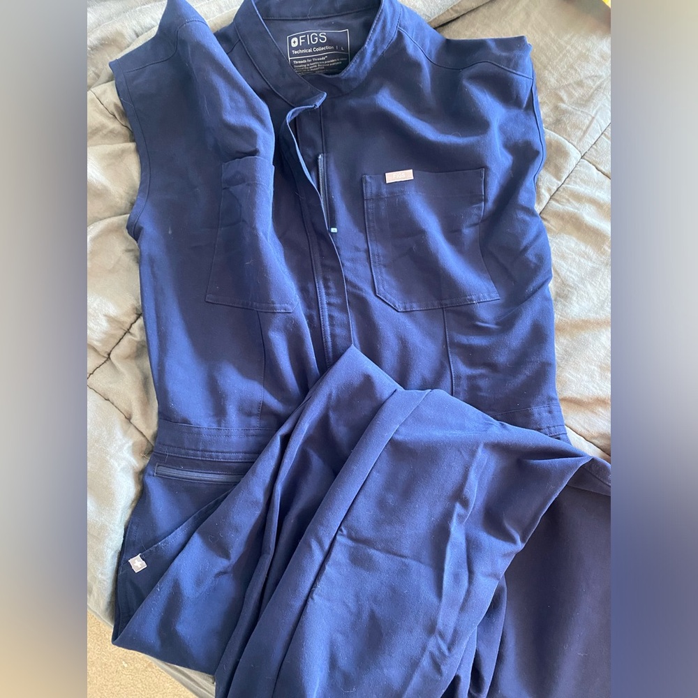 Figs Navy Blue Jumpsuit